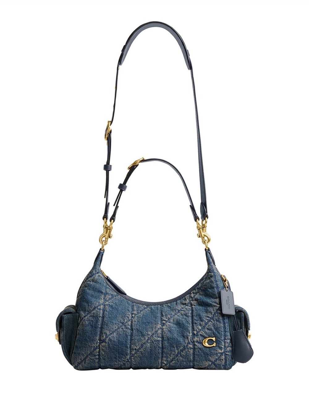 NEW Coach Juliet 30 Denim Shoulder Bag